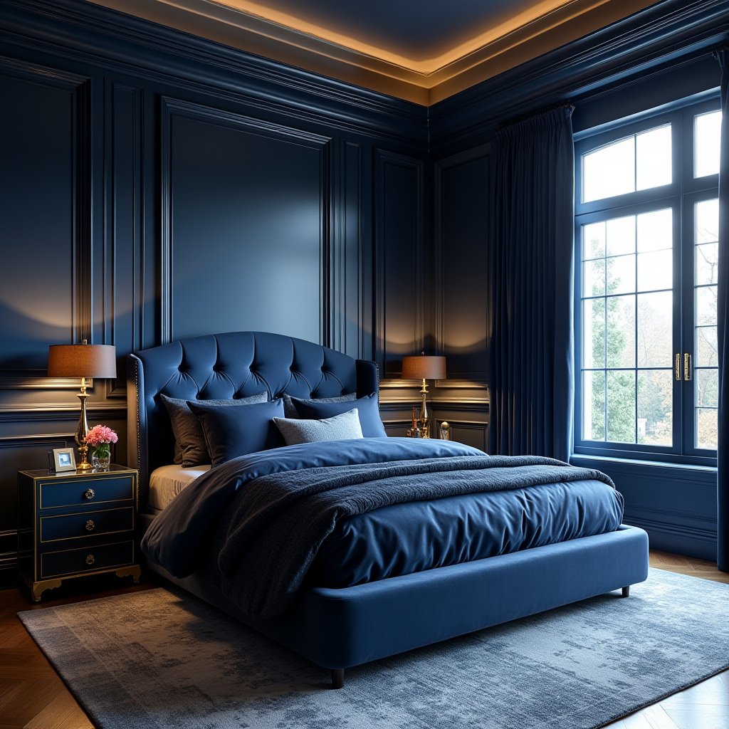 Navy Blue Bedroom Ideas 19