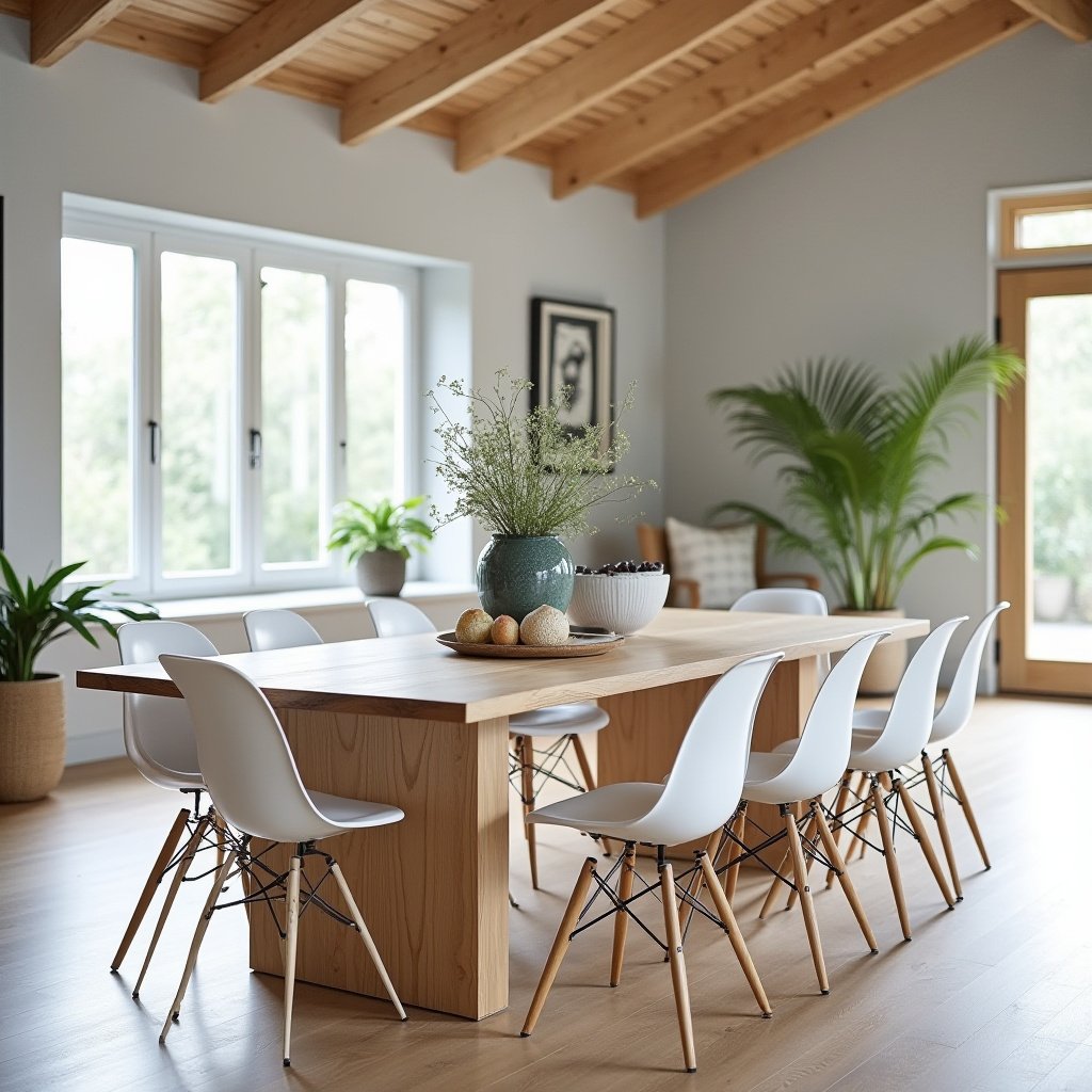 Organic Modern Dining Room 12