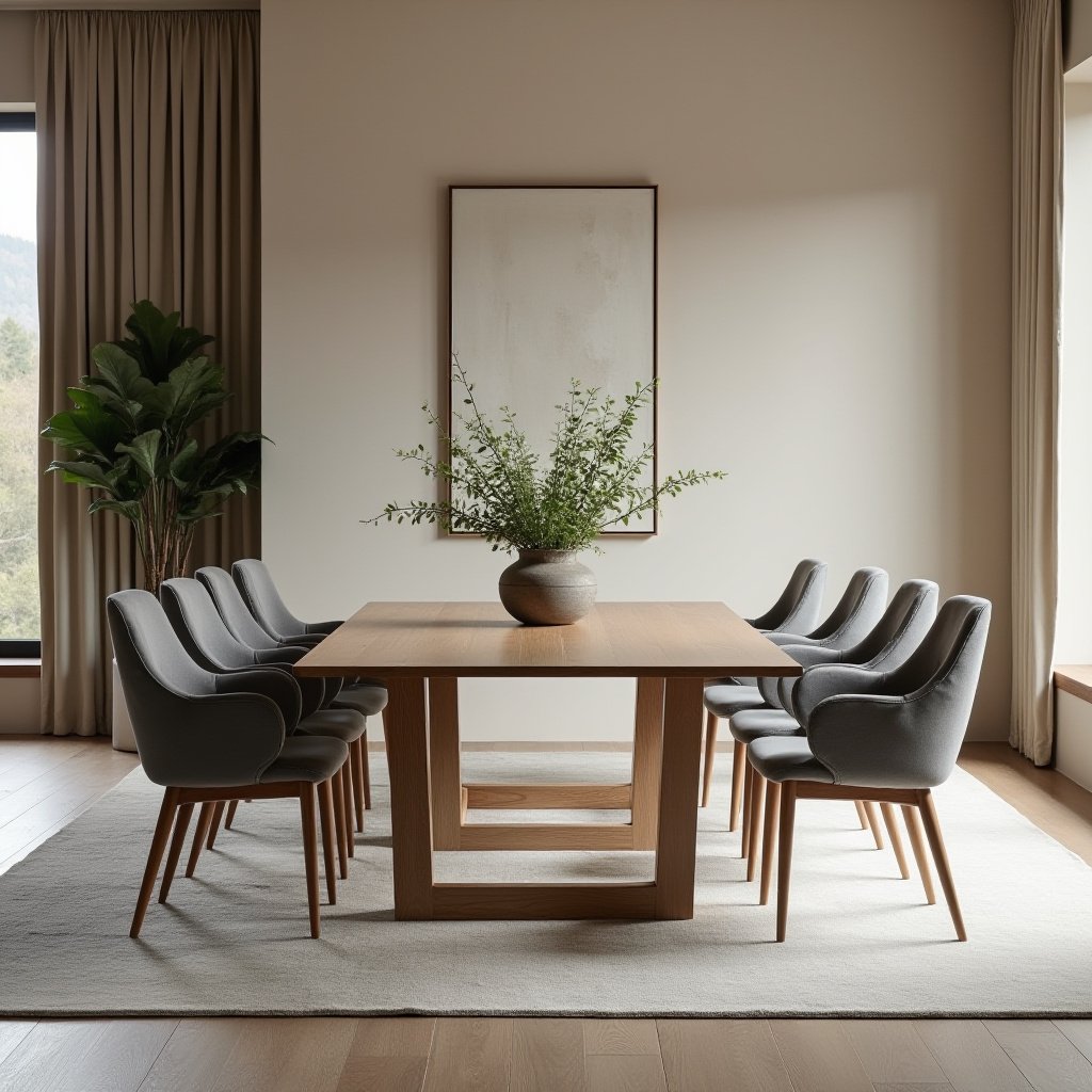 Organic Modern Dining Room 15