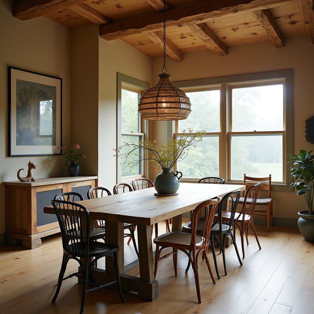 Organic Modern Dining Room 16