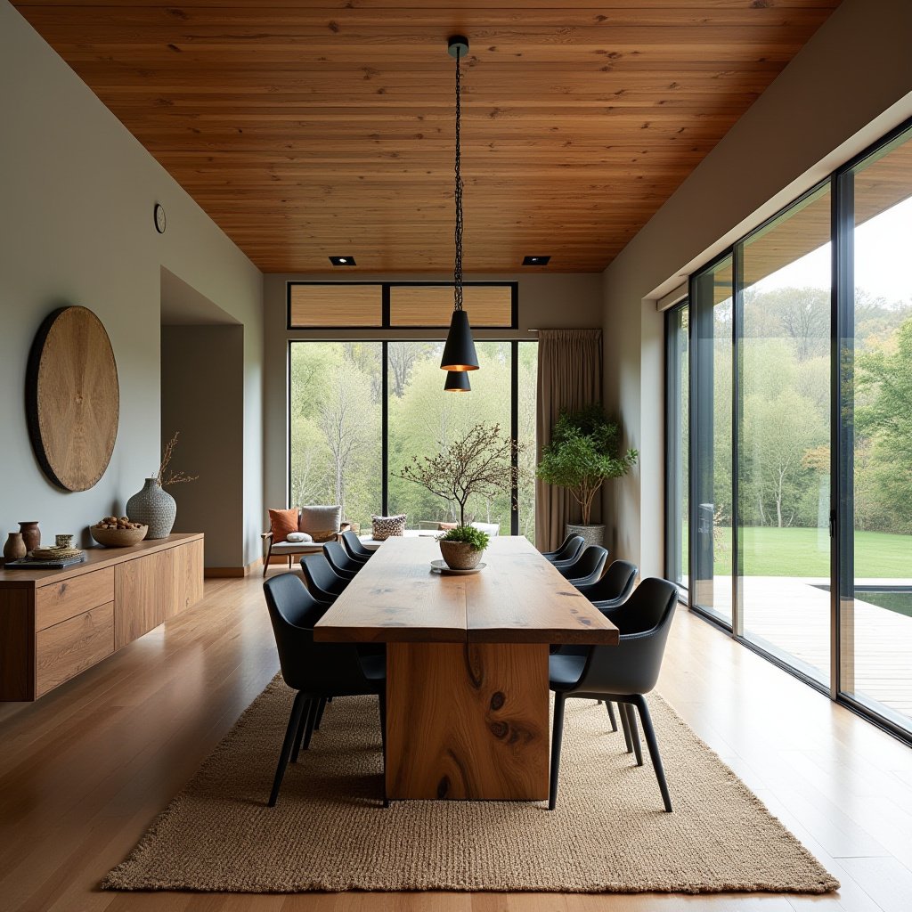 Organic Modern Dining Room 19