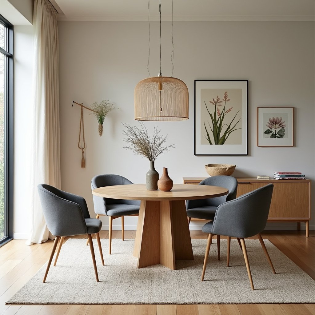 Organic Modern Dining Room 6