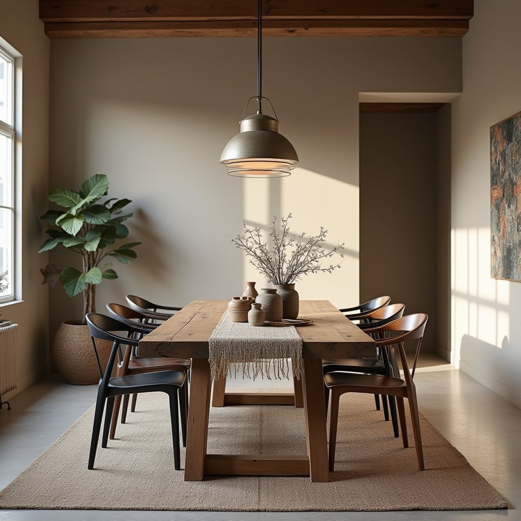 Organic Modern Dining Room 8