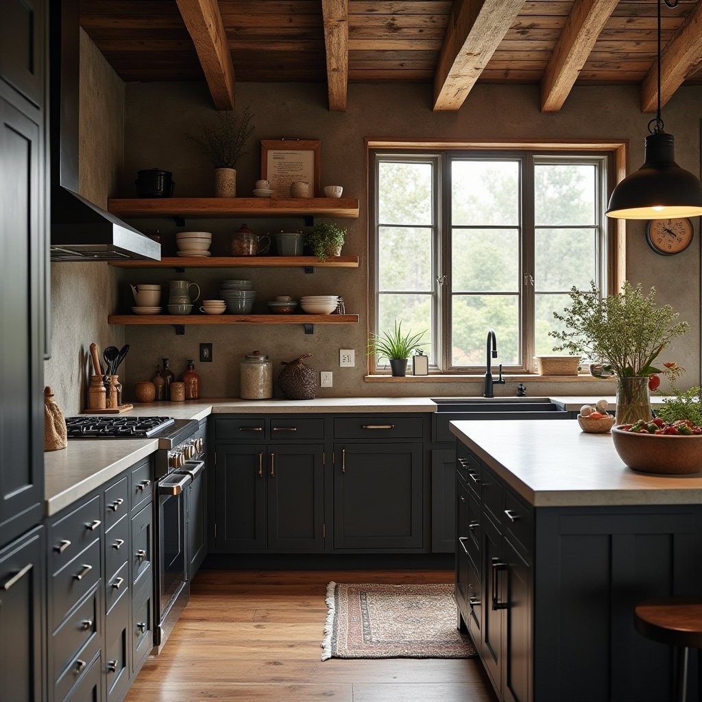 Rustic Kitchen Cabinets 14