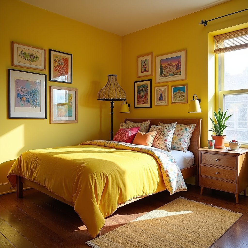 Yellow Bedroom Ideas 14