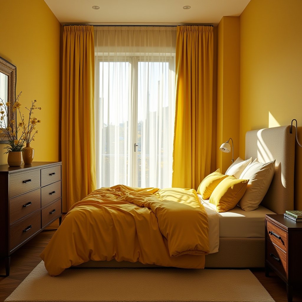 Yellow Bedroom Ideas 18