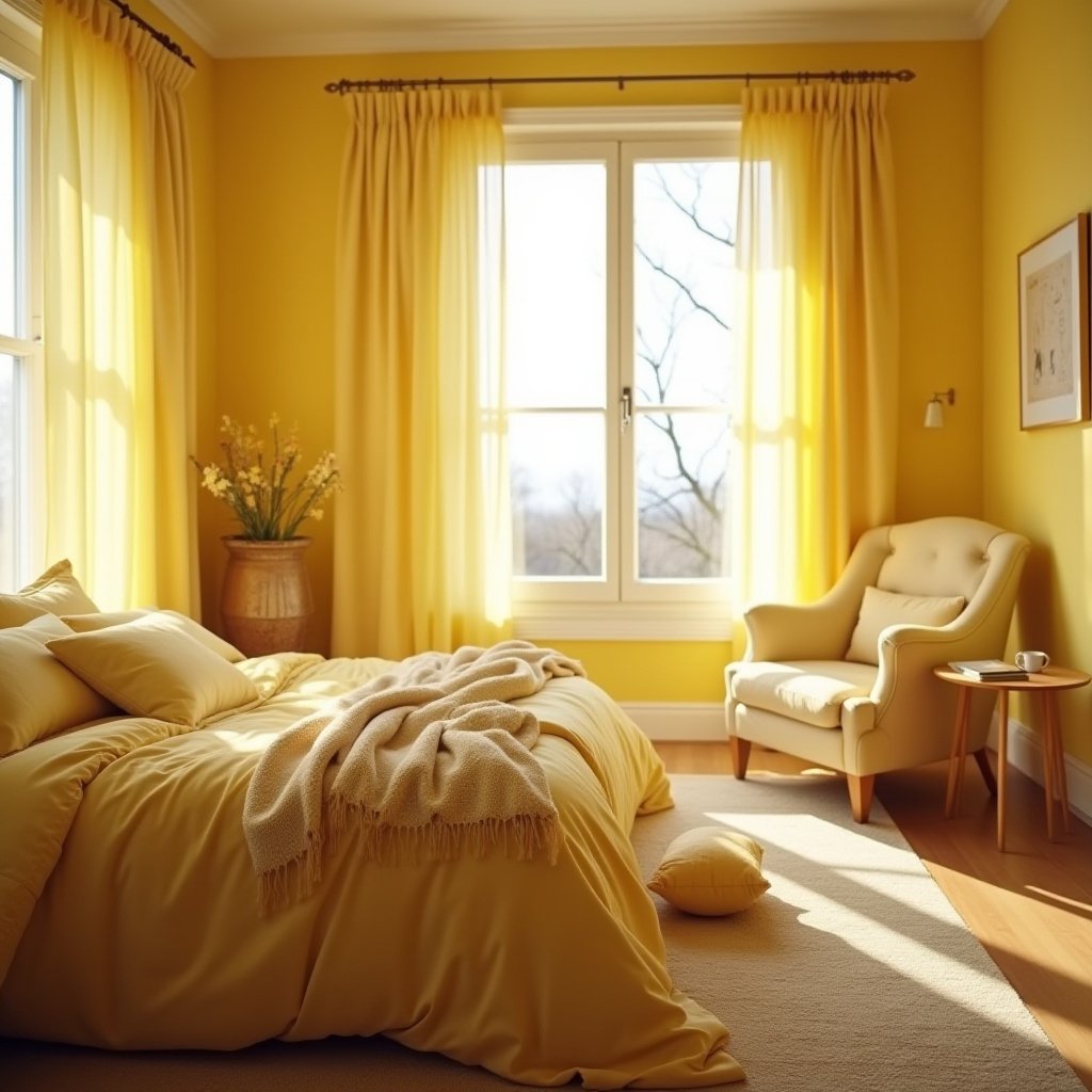 Yellow Bedroom Ideas 20